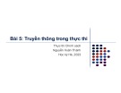 Bài giảng Thực thi chính sách: Bài 5 - Nguyễn Xuân Thành (Năm 2023)