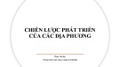 Bài giảng Phát triển vùng và địa phương: Chiến lược phát triển của các địa phương