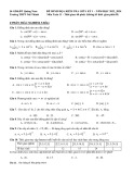 Đề thi giữa học kì 1 môn Toán lớp 11 năm 2023-2024 - Trường THPT Núi Thành, Quảng Nam (Đề tham khảo)