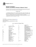 Standard Terminology of Symbols and Definitions Relating to Magnetic Testing