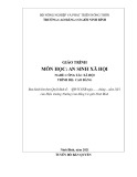 Giáo trình An sinh xã hội (Nghề: Công tác xã hội - Cao đẳng) - Trường Cao đẳng Cơ giới Ninh Bình (2021)