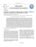 Evaluation of postoperative analgesic effect of auricular acupuncture therapy after surgical extraction of mandibular third molar