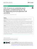 CXCL10 serves as a potential serum biomarker complementing SCC-Ag for diagnosing cervical squamous cell carcinoma