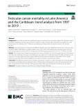 Testicular cancer mortality in Latin America and the Caribbean: Trend analysis from 1997 to 2019