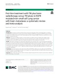 First-line treatment with TKI plus brain radiotherapy versus TKI alone in EGFRmutated non-small cell Lung cancer with brain metastases: A systematic review and meta-analysis
