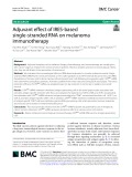 Adjuvant effect of IRES-based single-stranded RNA on melanoma immunotherapy
