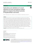 Exploration and validation of a novel signature of seven necroptosis-related genes to improve the clinical outcome of hepatocellular carcinoma