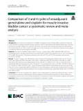 Comparison of 3 and 4 cycles of neoadjuvant gemcitabine and cisplatin for muscle-invasive bladder cancer: A systematic review and meta-analysis
