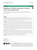 Regulation of HHLA2 expression in kidney cancer and myeloid cells