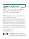 Gastrointestinal microbiota profile and clinical correlations in advanced EGFR-WT and EGFR-mutant non-small cell lung cancer