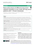Real-world analysis of different intracranial radiation therapies in non-small cell lung cancer patients with 1–4 brain metastases