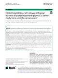 Clinical significance of histopathological features of paired recurrent gliomas: A cohort study from a single cancer center