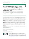 Detection and genomic analysis of BRAF fusions in Juvenile Pilocytic Astrocytoma through the combination and integration of multi-omic data