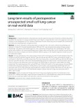 Long-term results of postoperative unsuspected small cell lung cancer on real-world data