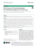 Performance of Sonoelastography for predicting malignancy in soft tissue
