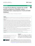 A novel focal adhesion-related risk model predicts prognosis of bladder cancer - a bioinformatic study based on TCGA and GEO database