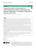 Integrative analysis of transcriptomic and metabolomic profiles reveals enhanced arginine metabolism in androgen-independent prostate cancer cells
