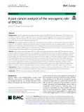 A pan-cancer analysis of the oncogenic role of ERCC6L