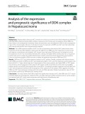 Analysis of the expression and prognostic significance of DDK complex in Hepatocarcinoma