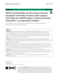 Safety and feasibility of ultra-long construct navigated minimally invasive spine surgery with adjuvant radiotherapy in extensive spinal metastasis: A comparative analysis