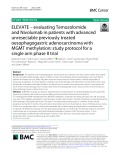 ELEVATE – evaluating Temozolomide and Nivolumab in patients with advanced unresectable previously treated oesophagogastric adenocarcinoma with MGMT methylation: Study protocol for a single arm phase II trial