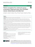 Patient navigation for colorectal cancer screening in deprived areas: The COLONAV cluster randomized controlled trial