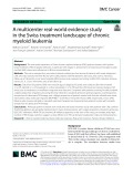 A multicenter real-world evidence study in the Swiss treatment landscape of chronic myeloid leukemia