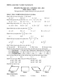 Đề thi học kì 1 môn Toán lớp 8 năm 2023-2024 có đáp án - Phòng GD&ĐT Quận 8