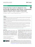 Assessing how routes to diagnosis vary by the age of patients with cancer: A nationwide register-based cohort study in Denmark