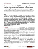 Study on fabrication of ZnO@TiO2 nanocomposite for perozone degradation of amoxicillin from aqueous solution