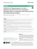 Inhibition of hyperprogressive cancer disease induced by immune-checkpoint blockade upon co-treatment with meta-tyrosine and p38 pathway inhibitor