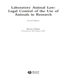 Ebook Laboratory animal law - legal control of the use of animals in research (2/E): Part 1