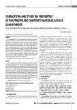 Fabrication and study on properties of polypropylene composite materials/silica sand powder