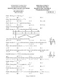Đề thi học kì 1 môn Toán lớp 12 năm 2023-2024 - Trường THPT Nguyễn Tất Thành, HCM