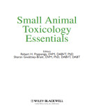 Ebook Small animal toxicology essentials: Part 1