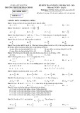 Đề thi học kì 1 môn Toán lớp 11 năm 2023-2024 - Trường THPT Trường Chinh, Kon Tum