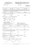 Đề thi học kì 1 môn Toán lớp 12 năm 2023-2024 có đáp án - Trường THPT Ngọc Tảo, Hà Nội