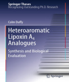 Ebook Heteroaromatic lipoxin A4 analogues: Synthesis and biological evaluation