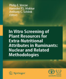 Ebook In vitro screening of plant resources for extra-nutritional attributes in ruminants: Nuclear and related methodologies