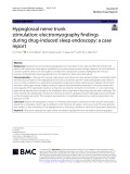 Hypoglossal nerve trunk stimulation: Electromyography findings during drug-induced sleep endoscopy: A case report