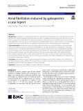 Atrial fibrillation induced by gabapentin: A case report