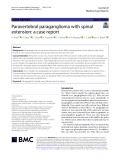 Paravertebral paraganglioma with spinal extension: A case report