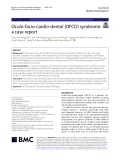Oculo-facio-cardio-dental (OFCD) syndrome: A case report