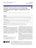 Gorham–Stout syndrome, the challenge in diagnosis and unique in treatment: A case report
