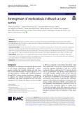 Emergence of melioidosis in Brazil: A case series