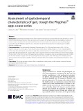 Assessment of spatiotemporal characteristics of gait, trough the Phyphox® app: A case series