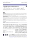 Left side perforated appendicitis with intestinal non-rotation: A case report
