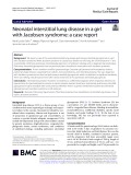 Neonatal interstitial lung disease in a girl with Jacobsen syndrome: A case report