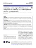 Anomalous aortic origin of right coronary artery from left coronary cusp: A management conundrum: A case report