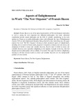 Aspects of enlightenment in work “The New Organon” of Francis Bacon